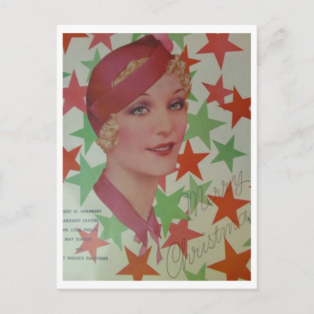 Cartão Postal Estilo de Vintage 1932 (Frente)