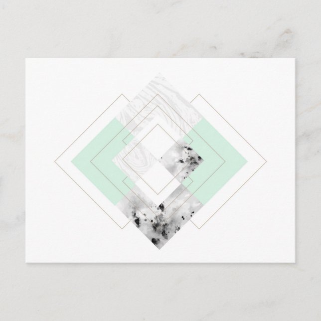 Cartão Postal Estilo escandinavo Design esboçado (Frente)