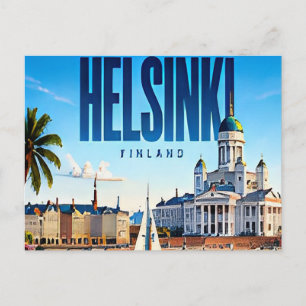 Cartão Postal ❄️ Estilo Moderno Costeiro de Helsinki ❄️