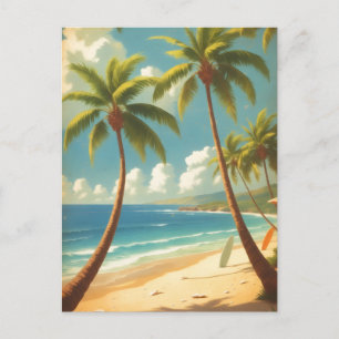 Cartão Postal Estilo Vintage Havaiano Viagem Aloha Do Havaí
