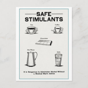 Cartão Postal "Estimulantes seguros" Poster de temperatura da vi