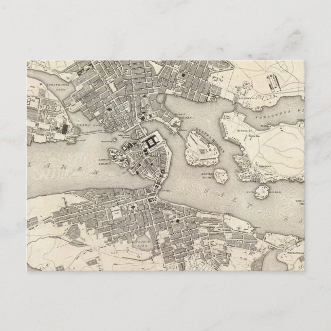 Cartão Postal Estocolmo, Suecia (Frente)