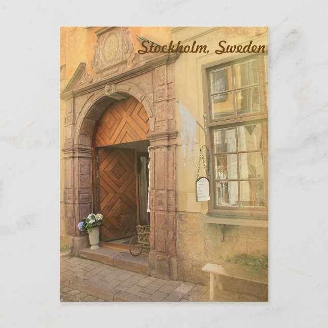 Cartão Postal Estocolmo, Suécia (Frente)