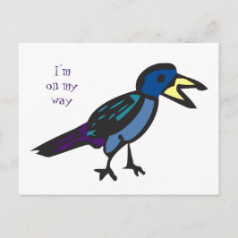 Cartão Postal Estou a caminho passarinho