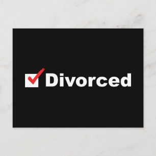 Cartão Postal Estou Divorciado e Disponível