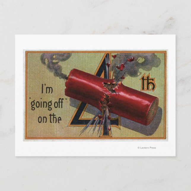 Cartão Postal Estou indo no quarto nº 2 (Frente)