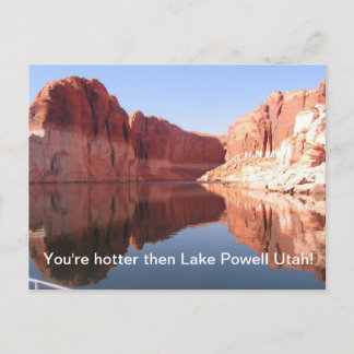 Cartão Postal Estou mais quente que o lago Powell Utah