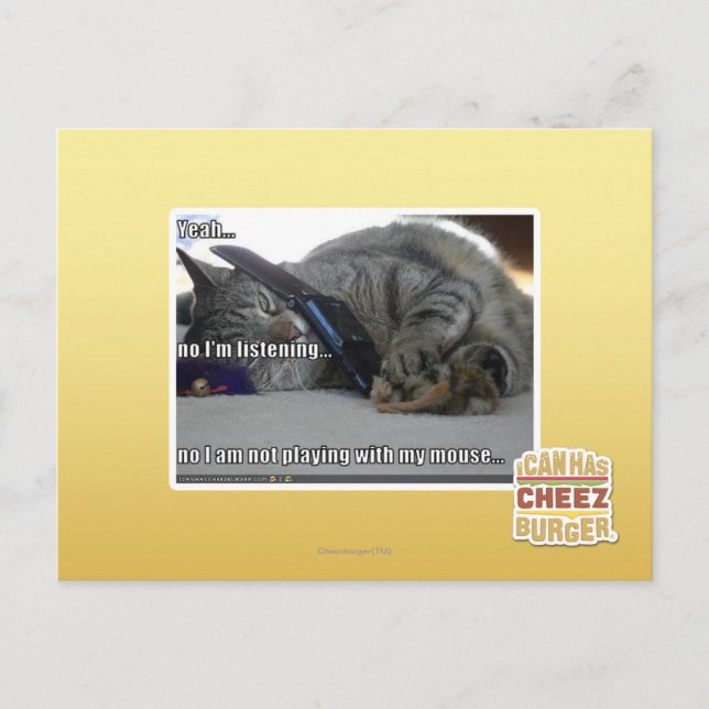 Cartão Postal Estou ouvindo (Frente)