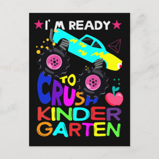 Cartão Postal Estou pronto para o jardim de infância de esmagame