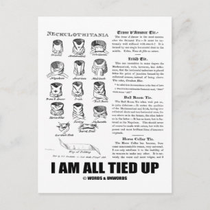 Cartão Postal Estou Tudo Amarrado (Amarre O Humor Do Conheciment