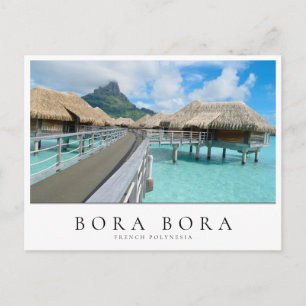 Cartão Postal Estouro aquático de Bora Bora, Polinésia Francesa