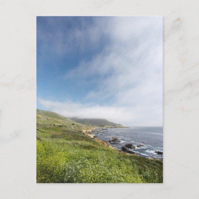 Cartão Postal Estrada aberta em viagem de Verão na Califórnia (Frente)