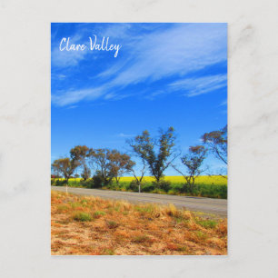 Cartão Postal estrada clare valley canola