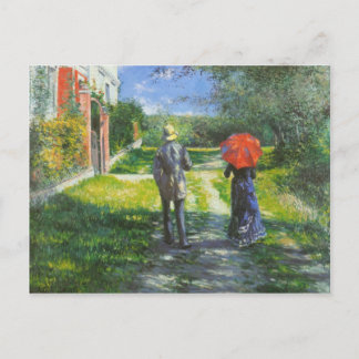 Cartão Postal Estrada da ascensão de Gustave Caillebotte-