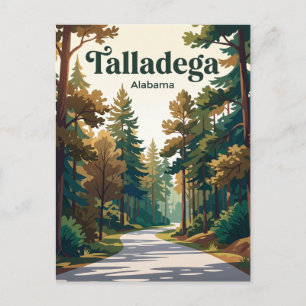 Cartão Postal Estrada da Floresta Nacional de Talladega Alabama