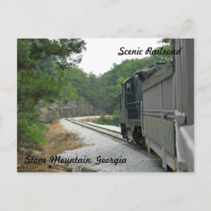 Cartão Postal Estrada de Ferro Cêntica, Stone Mountain Georgia