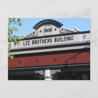 Cartão Postal Estrada de ferro quadrada. Santa Rosa, CA