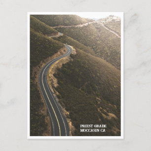 Cartão Postal Estrada de motocicleta no nível de Padre, Mocasiin