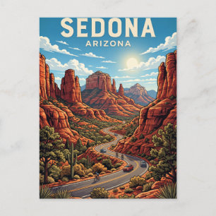 Cartão Postal Estrada de Sedona Red Rock Loop Arizona