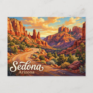 Cartão Postal Estrada de Sedona Red Rock Loop Arizona