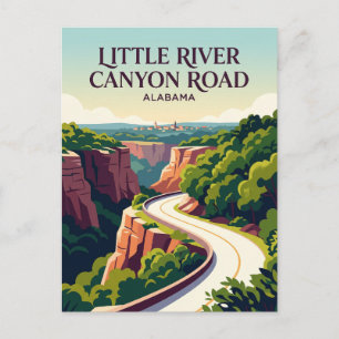 Cartão Postal Estrada do Little River Canyon Alabama