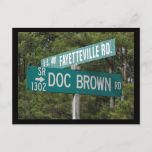 Cartão Postal Estrada Doc Brown