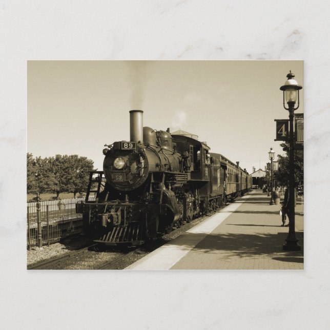 Cartão Postal Estrada-férrea histórica (Frente)