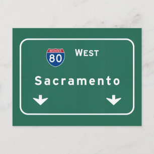 Cartão Postal Estrada Interestadual de Sacramento, Califórnia,