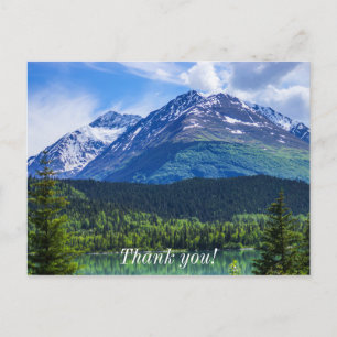 Cartão Postal Estrada Panorâmica Montanhosa do Alasca