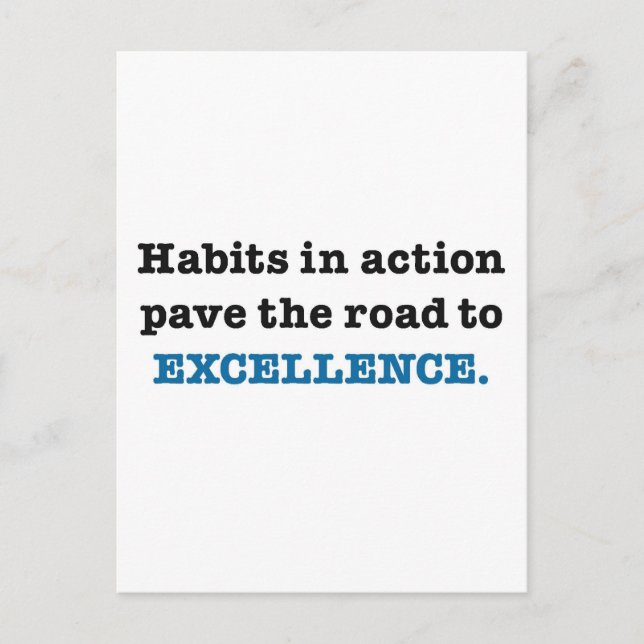 Cartão Postal Estrada para a excelência (Frente)