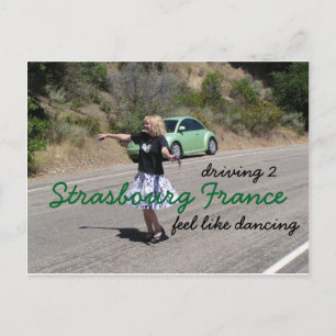 Cartão Postal Estrada para Estrasburgo França