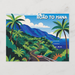 Cartão Postal Estrada para Hana Maui Havaí Viagem