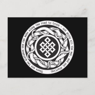 Cartão Postal Estrada para o nó sem fim da verdade