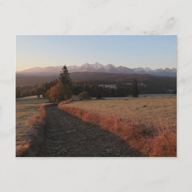 Cartão Postal Estrada para Tatras Poster (Frente)