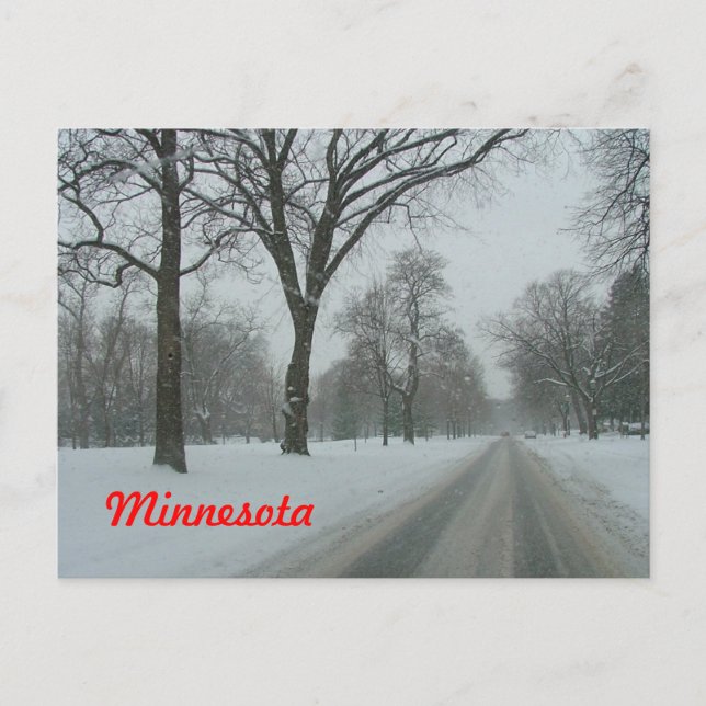 Cartão Postal Estrada rural em Minnesota (Frente)