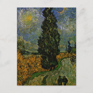 Cartão Postal Estrada rural em Provença - Van Gogh
