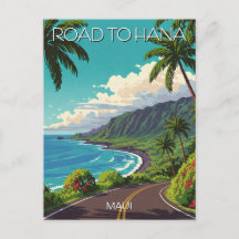 Estrada Vintage para Hana Maui Havaí Viagem