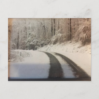 Cartão Postal Estradas de inverno