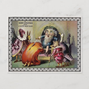 Cartão Postal Estranho Antigo Vitoriano