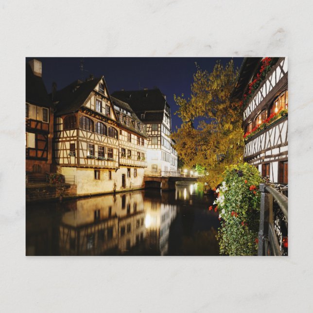 Cartão Postal Estrasburgo à noite (Frente)