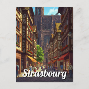 Cartão Postal Estrasburgo França Viagem