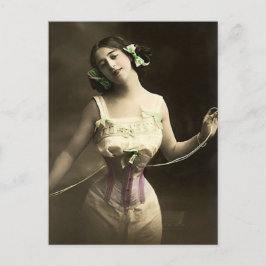 Cartão Postal Estreitando Sua Cintura