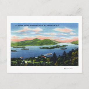 Cartão Postal Estreitos, Centenas de Ilhas, Vista de Montanha da