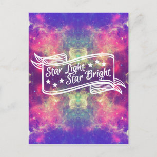 Cartão Postal Estrela Brilhante Estrela