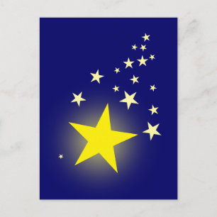 Cartão Postal Estrela Cadente