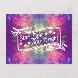 Cartão Postal Estrela clara brilhante
