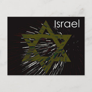 Cartão Postal estrela de Davi de Israel