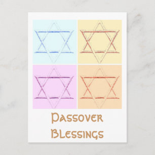 Cartão Postal Estrela de David pop art