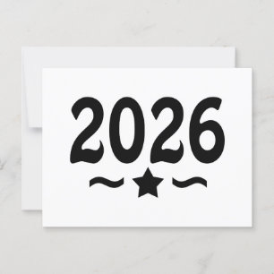 Cartão Postal Estrela de Formatura da Turma de 2026