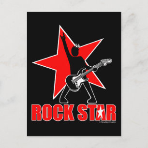 Cartão Postal Estrela de Rock